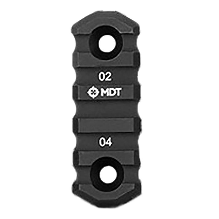 Mdt Sporting Goods Inc 103150-BLK M-Lok Picatinny RailBlack Anodized 2.50" Long