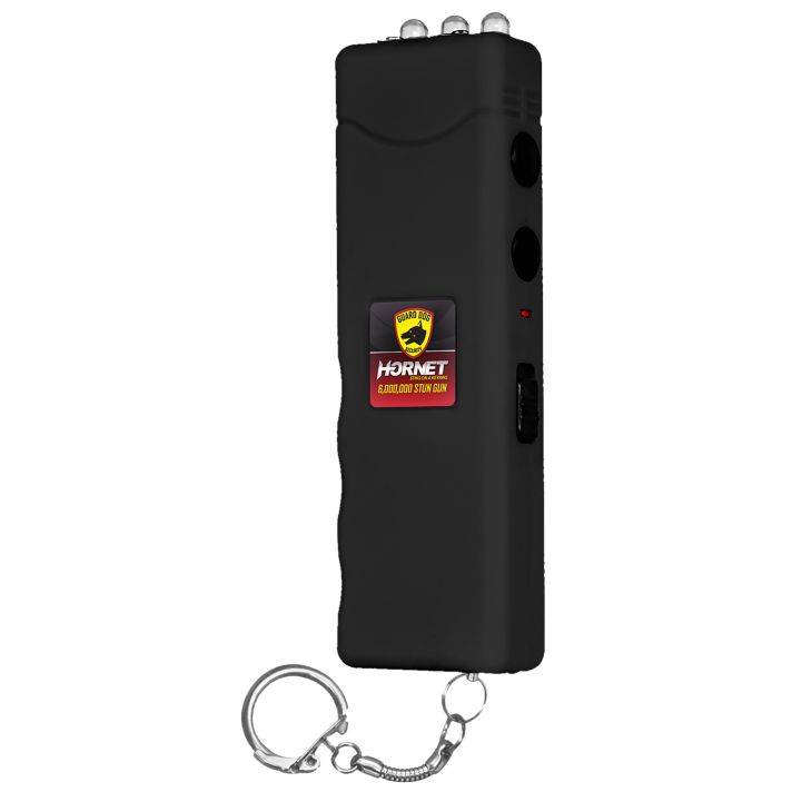 SKYLINE USA INC SGGDH6000BK Stun Gun Hornet Black Features LED Light Includes Keychain