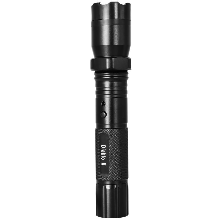 SKYLINE USA INC TLSGGDD2 Stun Gun Diablo Black Features Flashlight Includes Safety Strap