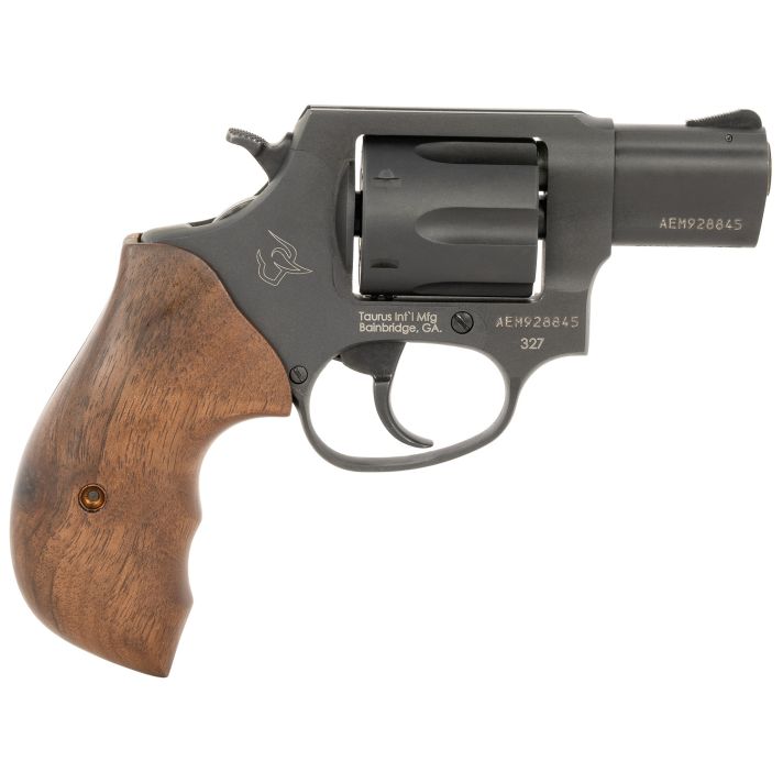 Taurus 232721TW 327Small Frame 327 Federal Mag 6rd 2" Matte Black Carbon Steel Barrel, Cylinder & Frame, Walnut Grip, Hammer Safety