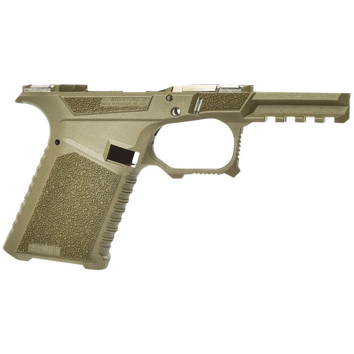 Sct Manufacturing 0225000100IB CompactCompatible w/ Gen3 19/23/32 OD Green Polymer Frame Aggressive Texture Grip Includes Locking Block