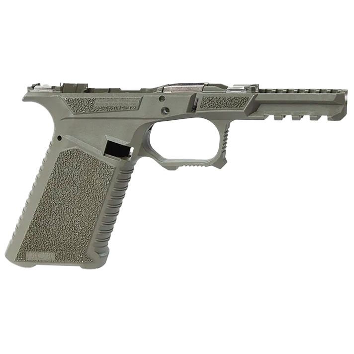 Sct Manufacturing 0225010100IB Full SizeCompatible w/ Gen3 17/22/31 OD Green Polymer Frame Aggressive Texture Grip Includes Locking Block