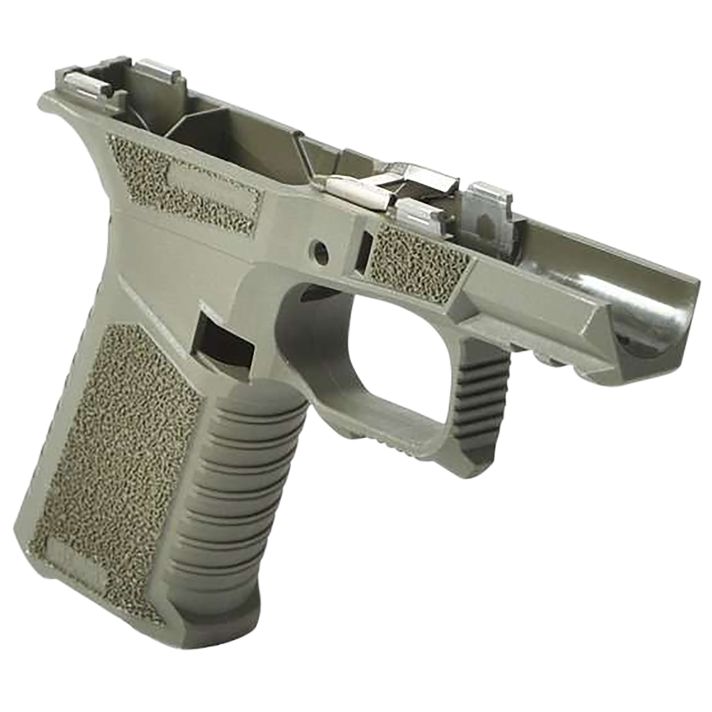 Sct Manufacturing 0225020100IB Sub CompactCompatible w/ Glock 43X/48 OD Green Polymer Frame Aggressive Texture Grip Includes Locking Block