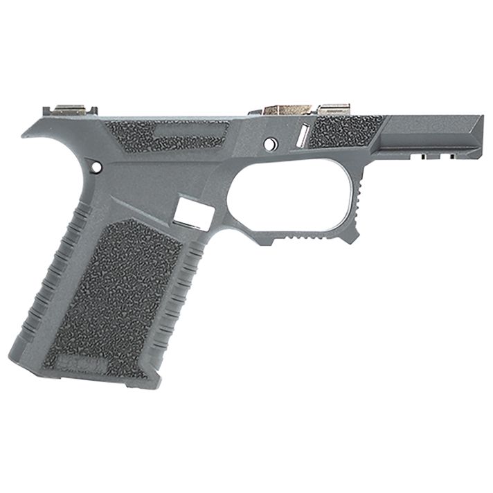 Sct Manufacturing 0225020100IC Sub CompactCompatible w/ Glock 43X/48 Gray Polymer Frame Aggressive Texture Grip Includes Locking Block