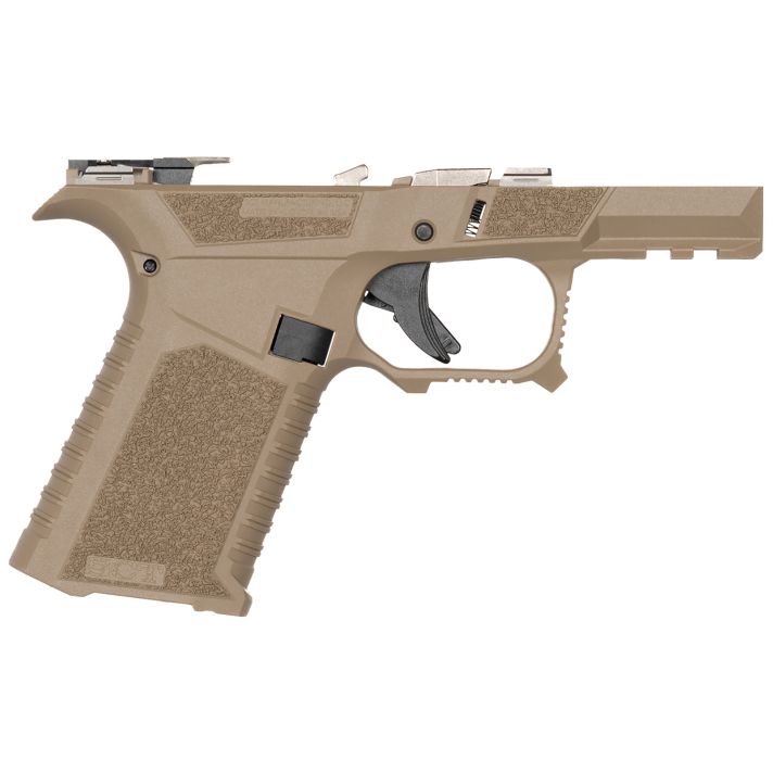 Sct Manufacturing 0226020000IA Sub CompactCompatible w/ Glock 43X/48 Flat Dark Earth Polymer Frame Aggressive Texture Grip