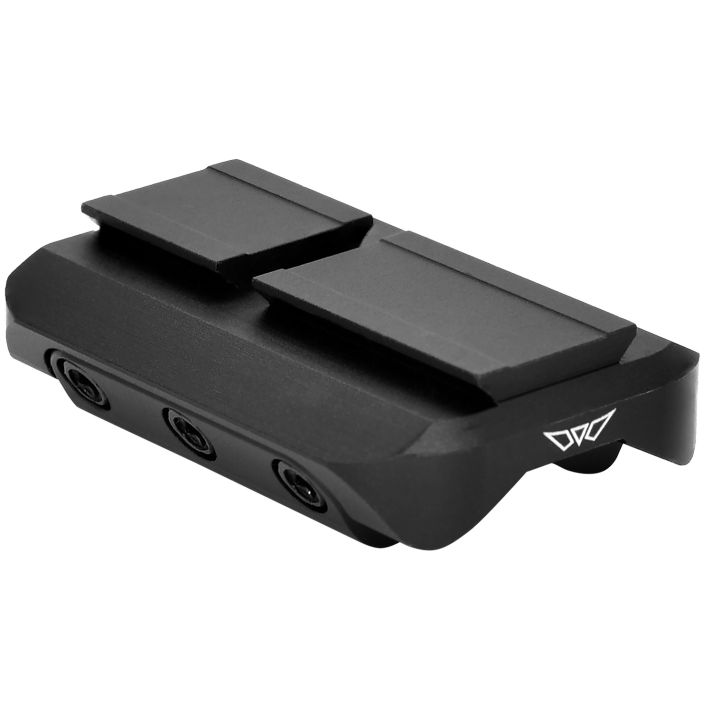 Warne 6112M Red Dot Reflex Mount Shotgun Rib Black Anodized Aluminum Fits Mini RDR Sights w/ACRO Interface