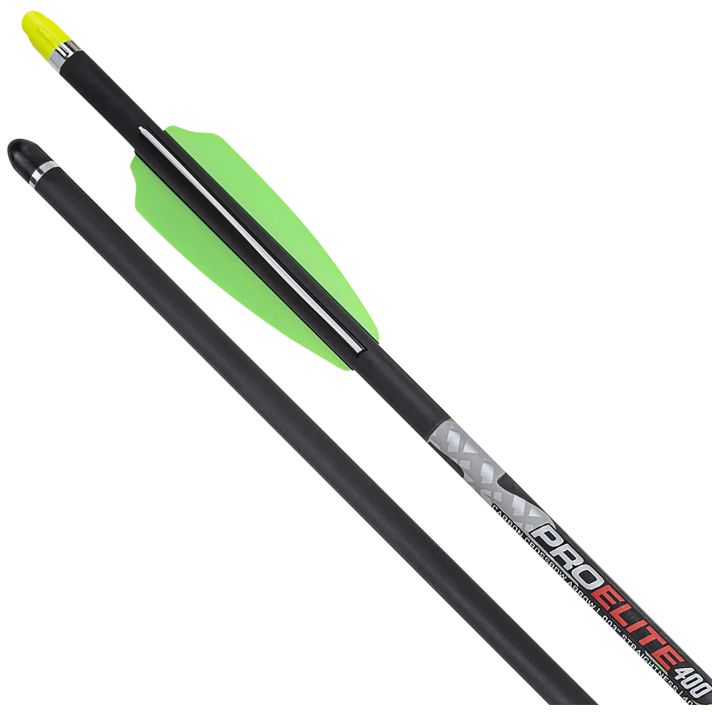 Tenpoint HEA6606 Pro Elite 400Carbon 20" Alpha Nocks .003 Straightness Yellow
