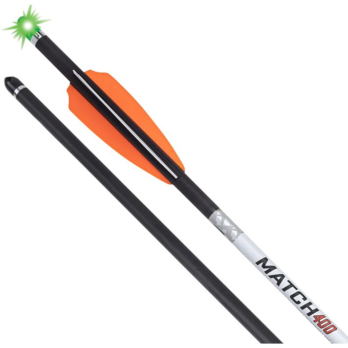 Tenpoint HEA7693 Match 400 Alpha Blaze Carbon 20".004 Straightness 3 Pack green