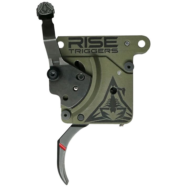 Rise Armament RA740 Reliant Trigger Black/Green Curved