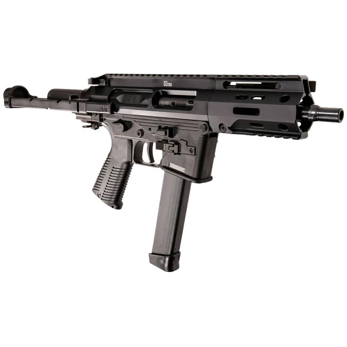 B&T Firearms BT500003PDWGTB SPC9mm Luger 33+1 6.5" Black Steel Barrel, Aluminum Brace Adapter, Black Polymer Grip