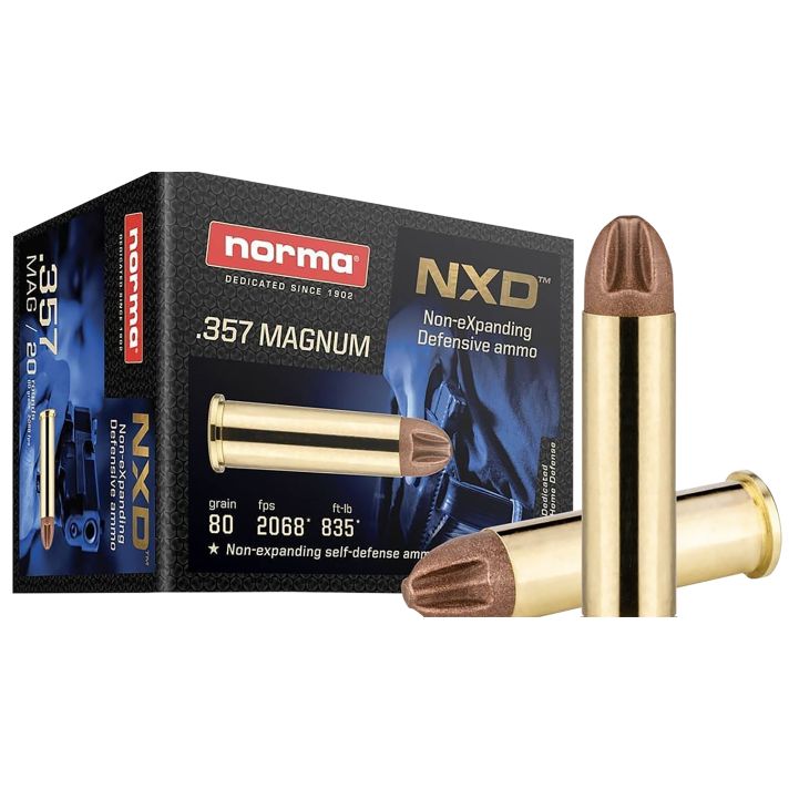 Norma Ammunition 611640020 357Mag 80gr NXD 20 Per Box/10 Case