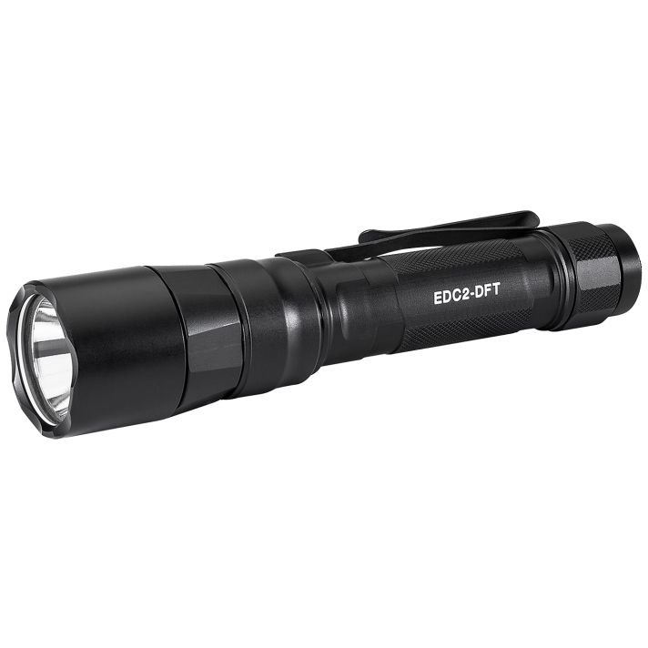 SureFire EDC2DFTBKEveryday Carry Series Black Anodized 25/600/700 LumensWhite LED