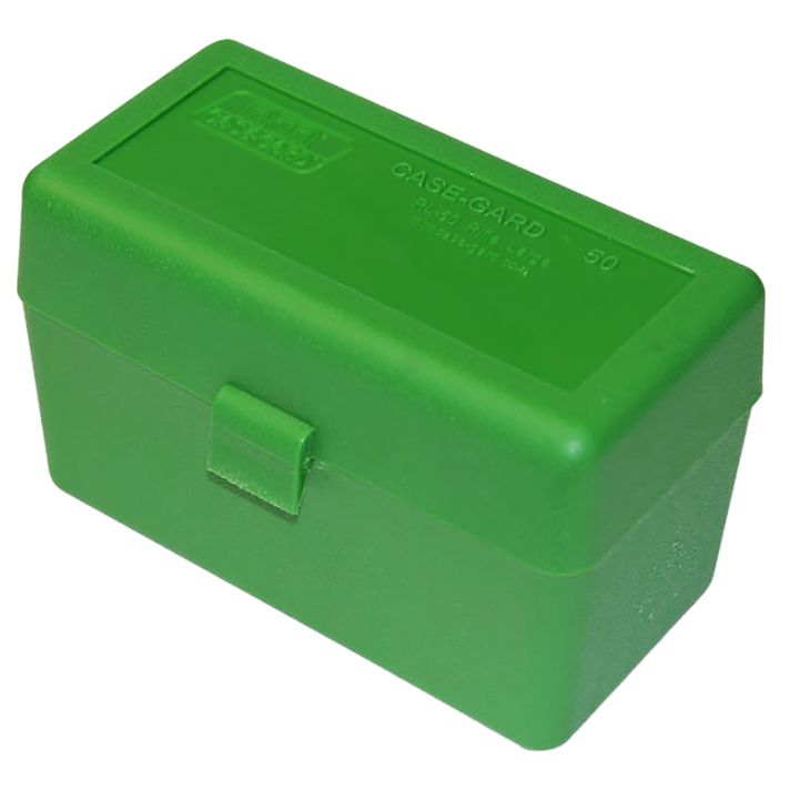 MTM Case-Gard RL5010 Ammo Box Flip-Top 270 Win/25-06 Rem/30-06 Springfield Green 50rd
