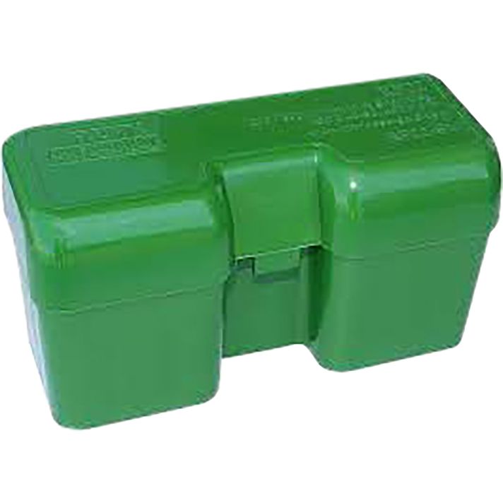 MTM Case-Gard RF22LM10 Ammo Box Flip-Top 375Rem Green Polypropylene 22rd