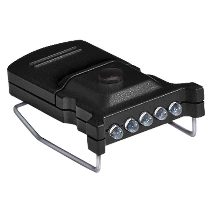 Cyclops CYC-MHC2PK-W Micro Hat Clip Light Black 10 Lumens White LED