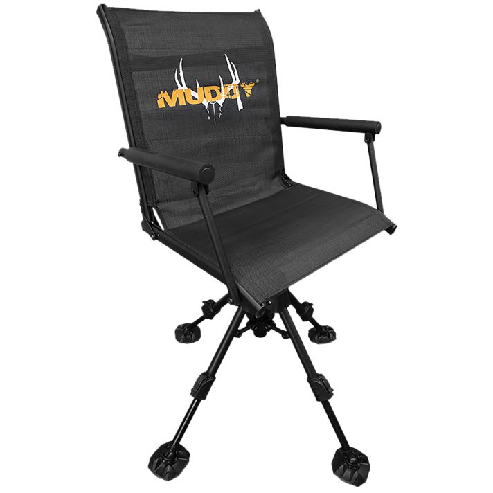 Muddy MUD-MGS400AL Swivel- Ease XT Ground Seat Black Flex-Tek/Steel