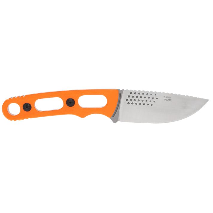 S.O.G SOG17330157 Ether FX 3.10" Fixed Drop Point Plain Brushed Satin CPM S35VN SS Blade, Blaze Orange Textured G10 Handle
