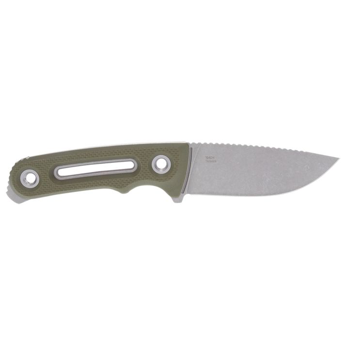 S.O.G SOG17350157 Provider FX 3.75" Fixed Drop Point Plain Stonewashed Cryo CPM 154 SS Blade, Green Textured G10 Handle Presentation Box