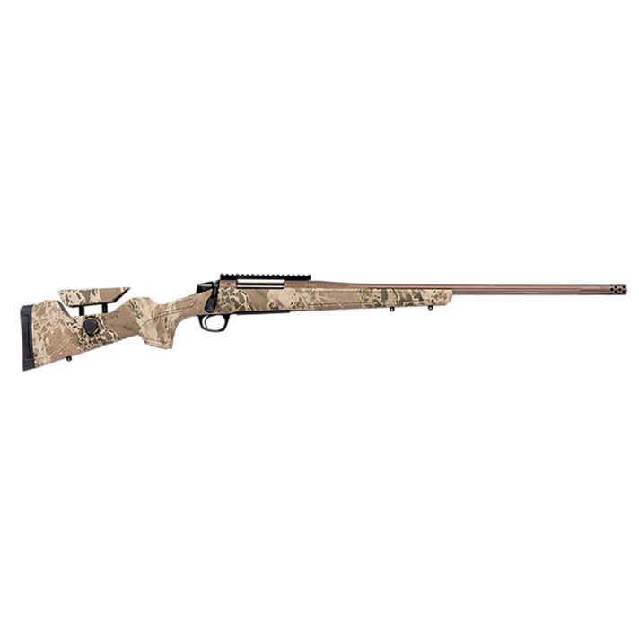 CVA CR3961 Cascade Long Range Hunter Full Size 300 Win Mag 24" Smoked Bronze Cerakote Steel Threaded Barrel, Realtree Hillside Synthetic Stock
