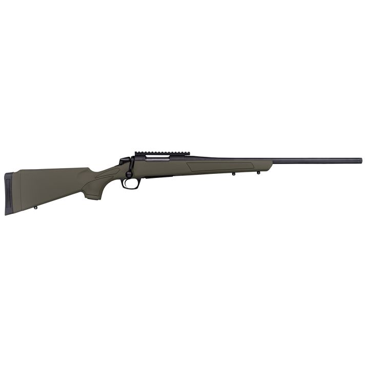 CVA CR3905G Cascade450 Bushmaster 2+1 22" Black Cerakote Steel Threaded Barrel, Black Cerakote Picatinny Rail Steel Receiver, Fixed OD Green Synthetic Stock