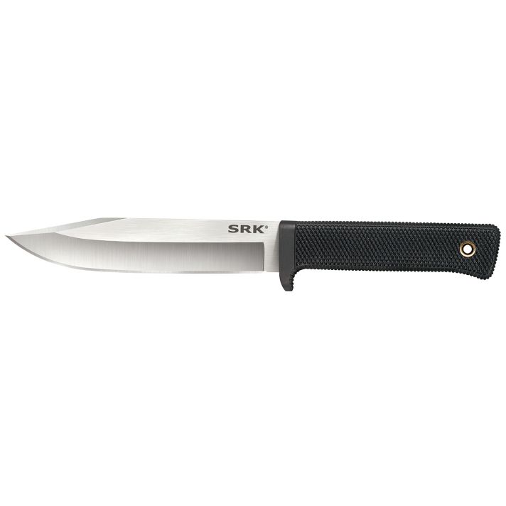 Cold Steel CS38CKE SRK6" Fixed Clip Point Plain 3-V Steel Blade, 4.75" Black Textured Kray-Ex Handle