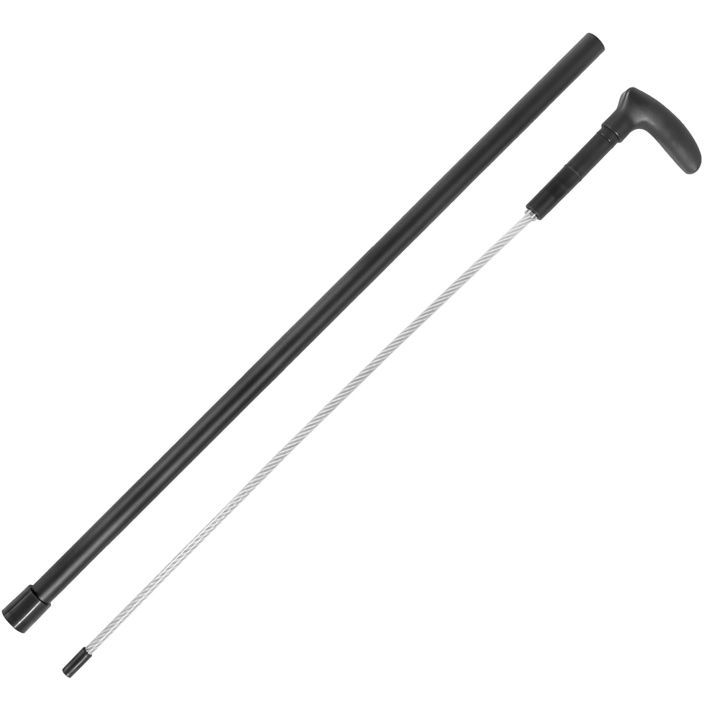 Cold Steel CSCN38CBL Cable Whip Cane Black Carbon w/Zinc Plating 32" OAL