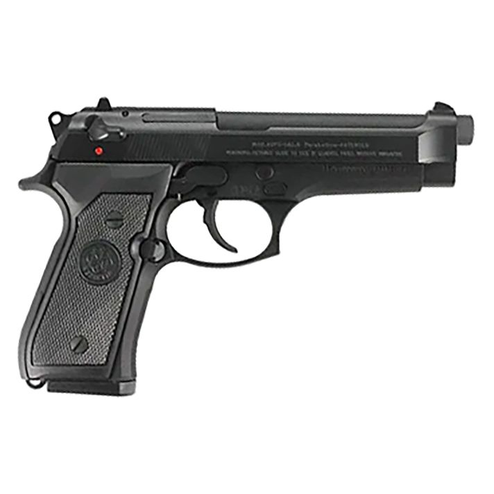 Beretta USA JS92F300 92FS *CA Compliant Full Size Frame 9mm Luger 10+1 4.90" Black Bruniton Barrel, Serrated Steel Slide, Black Bruniton Aluminum Frame w/Beavertail, Ambidextrous, USA Made