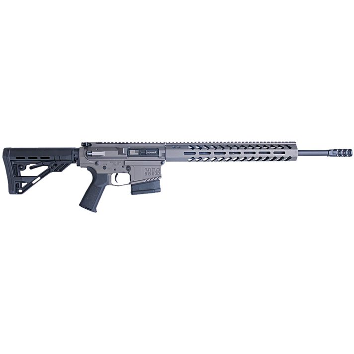 HM Defense HM10243 Titan243 Win 10+1 20" Black Cerakote Match Grade Barrel, Tungsten Gray Cerakote 14" Picatinny Rail Aluminum Receiver, Black Synthetic Mil-Spec HM Stock, Black Polymer Grip