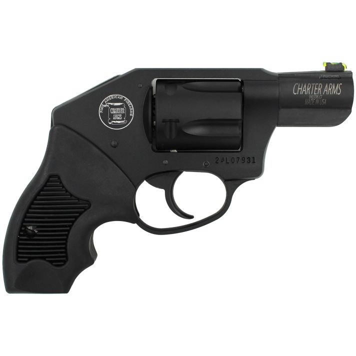 Charter Arms 53711 Undercover Lite Off Duty 38 Special 5rd 2" Black Barrel, Cylinder & Aluminum Frame, Black Rubber Grip, Concealed Hammer