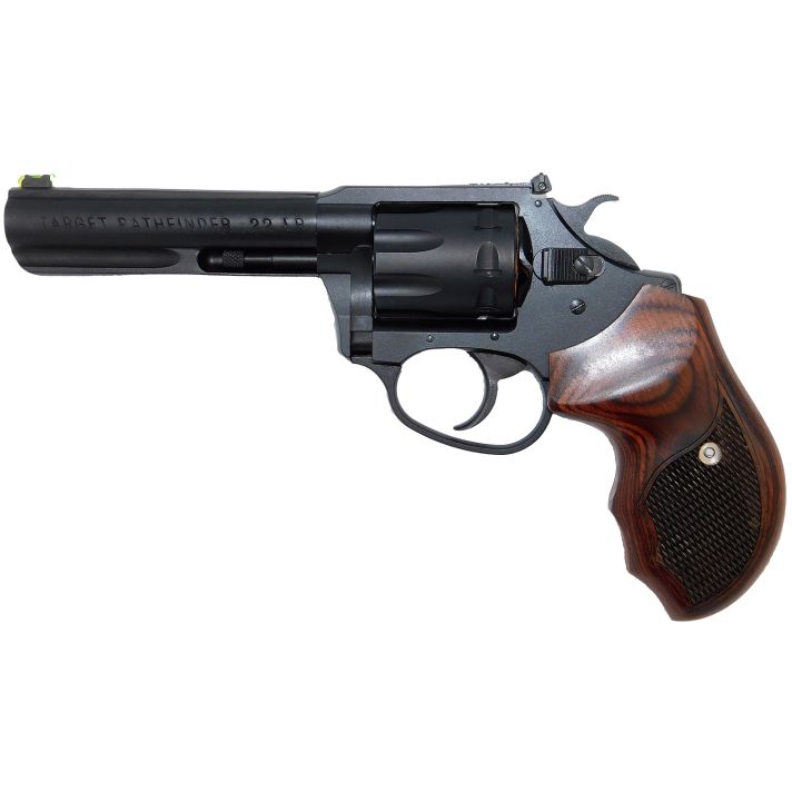 Charter Arms 12243 Pathfinder Target Lite 22 LR 8rd 4.20" Black Frame w/Rosewood Grip