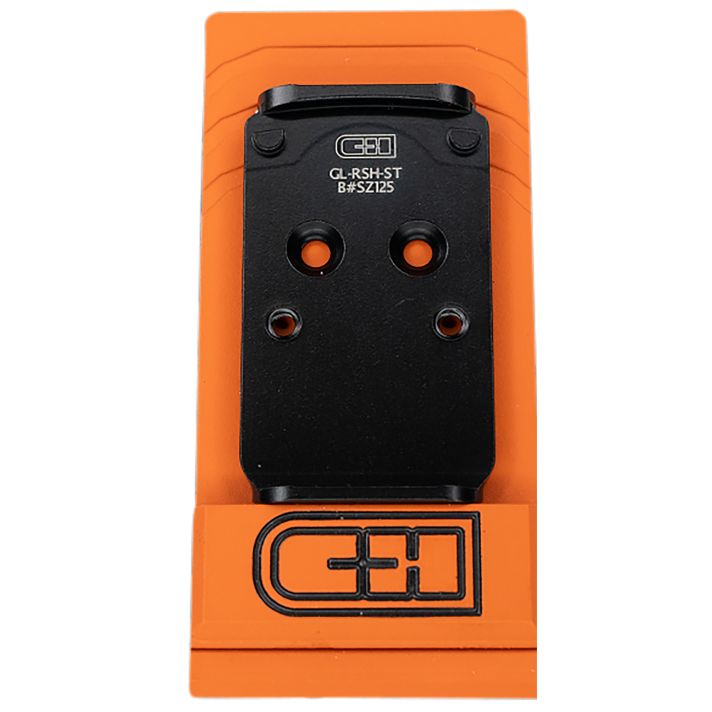 C&h Precision GLRSHST V2 STEEL MIL/LEO AdapterBlack Zinc Trijicon/Holosun Pattern Footprint