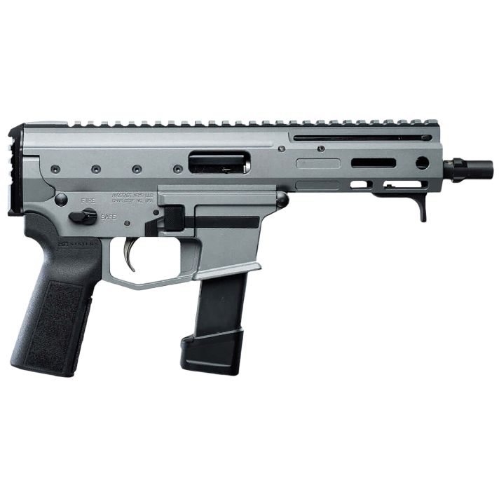 Angstadt Arms AAMDP29PG6 MDP-927+1 6" Black Melonite Threaded Barrel Tactical Gray Cerakote Black Polymer Grips