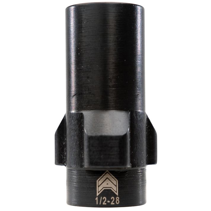 Angstadt Arms AA093LSD28 3-Lug Muzzle Adapter Black Nitride Hardened Steel 1/2x28 Threads 1.42" 9mm