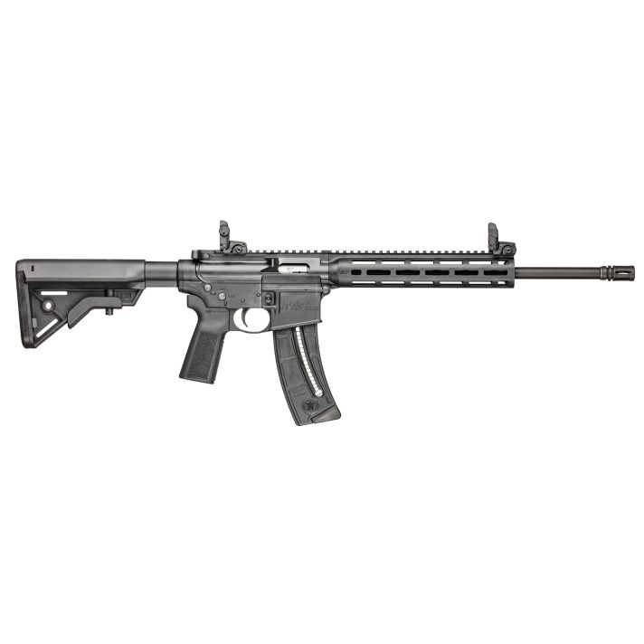 Smith & Wesson 14180 M&P15-22 Sport 22 LR 25+1 16.50" Black Steel Threaded Barrel, Picatinny Rail Polymer Receiver, M-LOK Polymer Handguards, Black Polymer B5 Bravo Stock, Black B5 Type 23 Grips