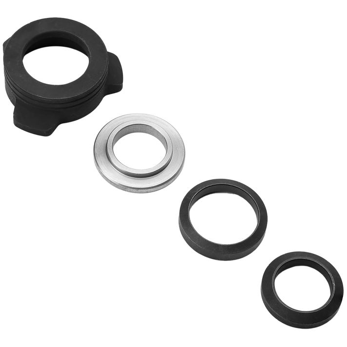 Strike Industries BSOPPRESSORUBASE Oppressor Universal 3-Lug QD Base SetBlack/Silver 1/2" & 5/8" Threaded Barrels
