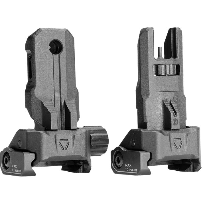 Strike Industries SPBUS Strike Polymer Backup SightsBlack Folding for AR-15