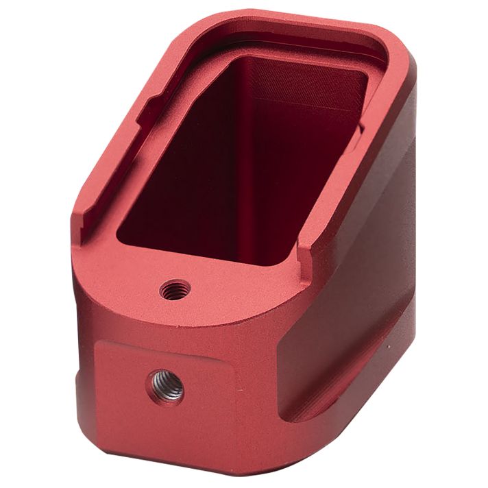Strike Industries EMPALG17RED Extended Mag PlateFits Glock G17 Fits Glock G22 Red 6061 T-6 Aluminum