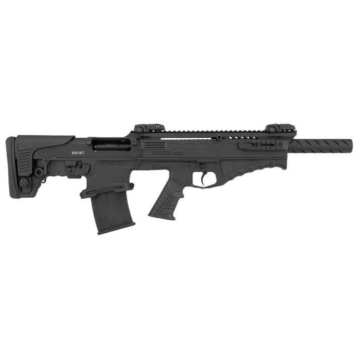 Escort HEBT12X180101 BTS12 Gauge Semi-Auto 3" 5+1 18" Matte Black Nitride Steel Barrel, Picatinny Rail Aluminum/Polymer Receiver, Black Adjustable Synthetic Stock