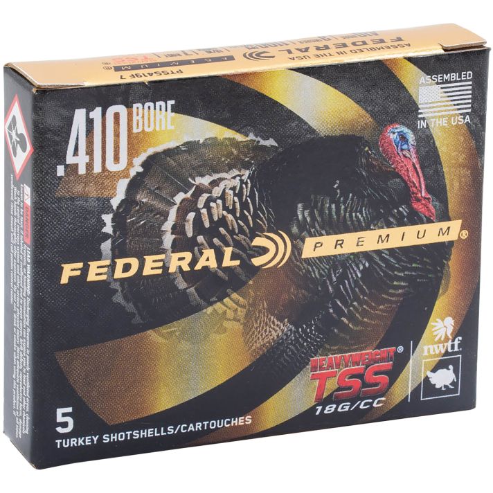 Federal PTSS419F95 Premium Turkey Heavyweight TSS 410Gauge 13/16oz 5 Per Box/10 Case
