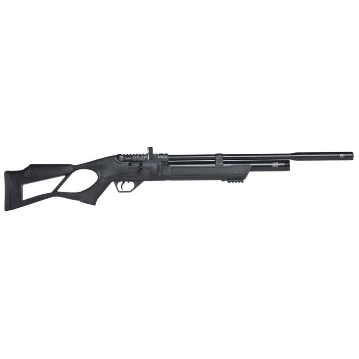 Hatsan USA HGFLASH22 Flash QE Air Rifle 22 Cal Quiet Energy Shrouded Barrel, Black Anodized Aluminum Receiver, Synthetic Thumbhole Stock w/Monte Carlo Cheek Rest, Spring Loaded Rotary Magazine