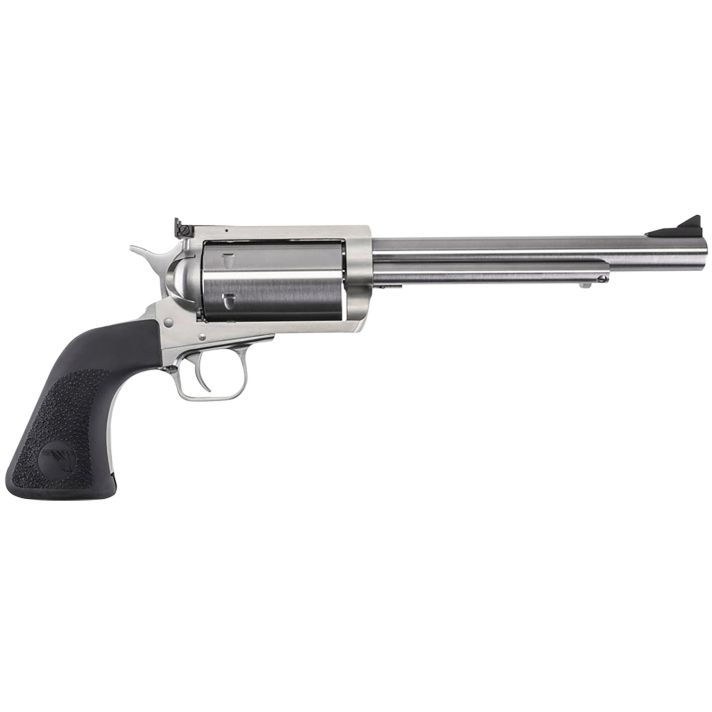 Magnum Research BFR303076 BFR30-30 Win 6rd 7.50" Stainless Rifled Steel Barrel, Brushed Stainless Cylinder, Stainless Steel Frame, Black Hogue Rubber Grip, Exposed Hammer