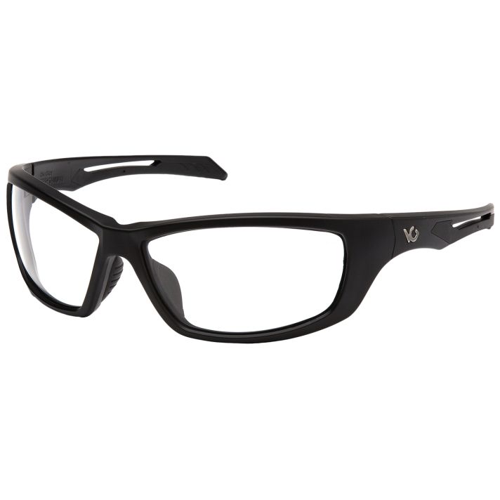 Pyramex VGSB1310T Howitzer Glasses Clear Lens Black Frame