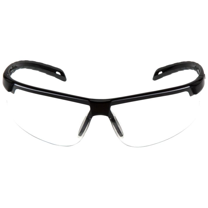 Pyramex PYSB8610DT Everlite Glasses Clear Lens Anti-Fog Black Frame