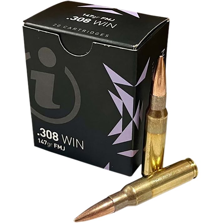 Ammo Inc IGMAN30820 Igman308Win 147gr Full Metal Jacket 20 Per Box/50 Case