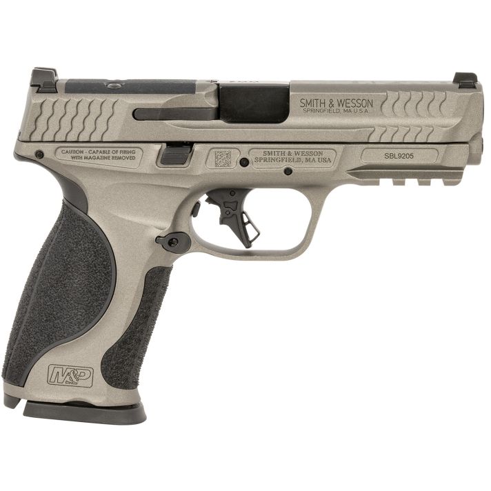 Smith & Wesson 14161 M&P M2.0Full Size Frame 9mm Luger 10+1 4.63" Black Steel Barrel, Gray Optic Cut/Serrated Steel Slide, Gray Aluminum Frame w/Picatinny Rail, Black Polymer Grip