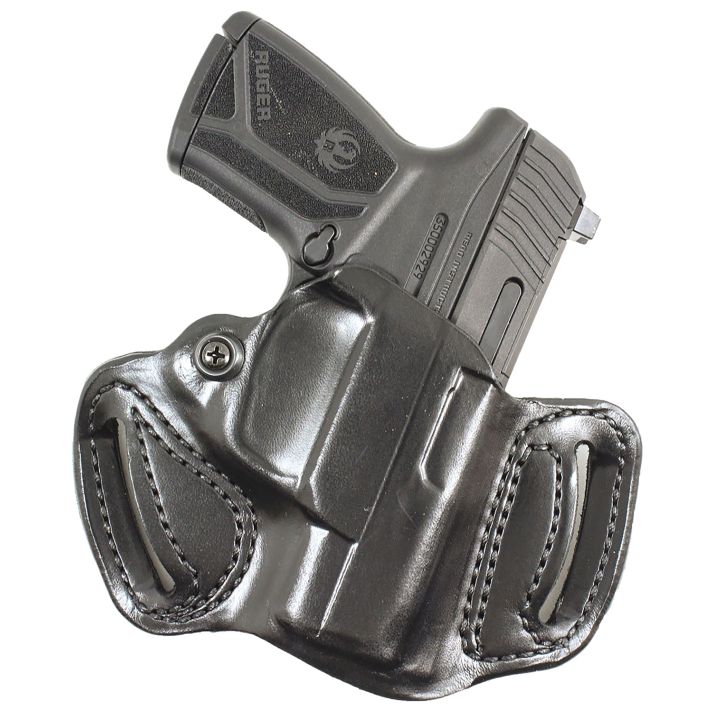 DeSantis Gunhide 086BA1ZZ0 Mini SlideBlack Leather Fits Rost Martin RMIC Belt Loop Mount Right Hand