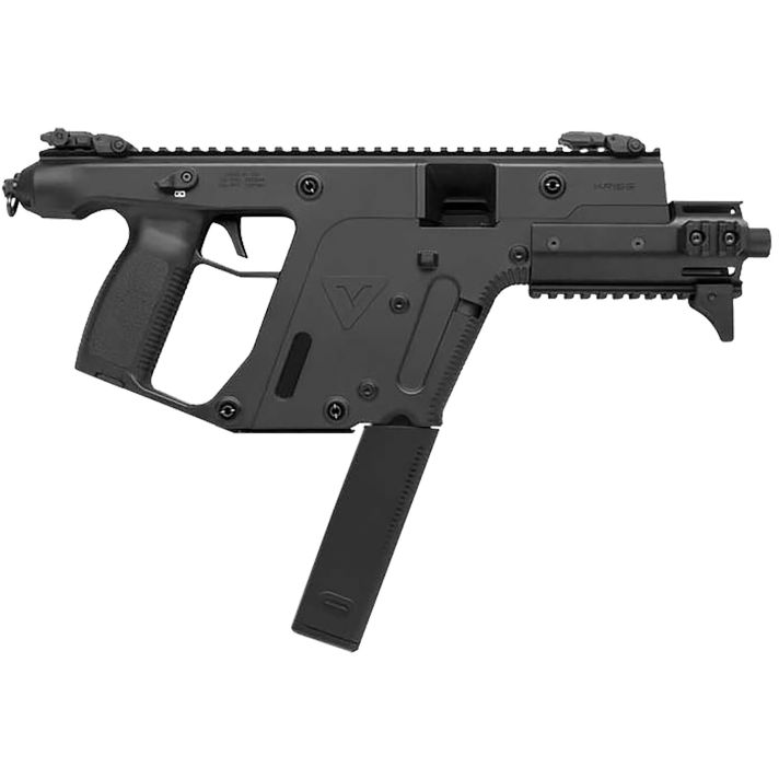 Kriss USA KV10PBL30 Vector SDP Enhanced G2 10mm Auto 33+1 6.50" Black Nitride Threaded Barrel, Black Picatinny Rail Top & Bottom, MK5M Modular Rail