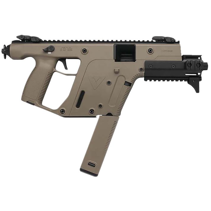 Kriss USA KV45PFD30 Vector SDP Enhanced G2 45 ACP 30+1 6.50" Black Nitride Threaded Barrel, Flat Dark Earth Picatinny Rail Top & Bottom, MK5M Modular Rail