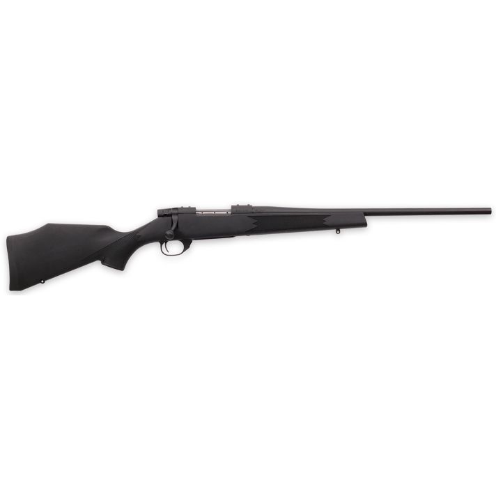 Weatherby VYT222RR0T Vanguard Synthetic Compact 22-250 Rem 5+1 20" Matte Blued #1 Threaded Barrel, Matte Blued Drilled & Tapped Steel Receiver, Black Adjustable Synthetic Stock