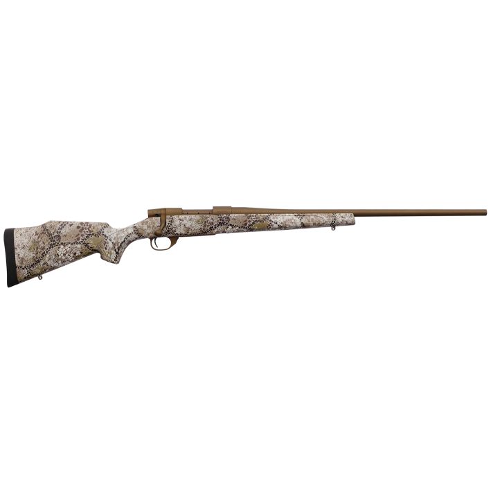Weatherby VAP65PPR4T Vanguard Badlands 6.5 PRC 3+1 24"Burnt Bronze Cerakote #2 Threaded Barrel, Drilled & Tapped Steel Receiver, Badlands Approach Camo Monte Carlo w/Raised Comb Synthetic Stock